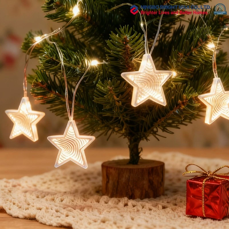 christmas star twinkle string light